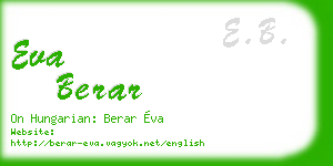 eva berar business card